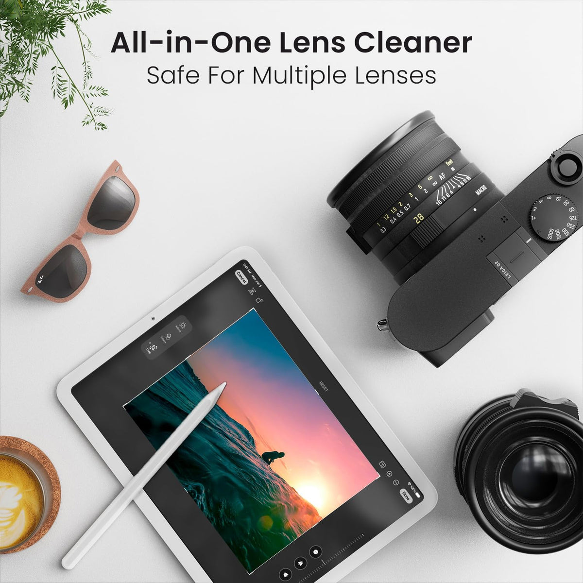 Glasses Cleaner Spray - Eyeglass Cleaner (No Streaks)| Eye Glass Cleaners Spray + Lens Cleaner Microfiber Cleaning Cloth, Glasses Cleaning Kit Eye - 2Oz