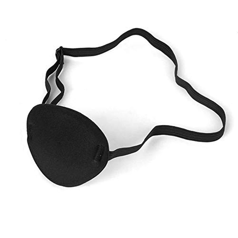 Eye Patch for Adults – Soft Black Eyepatch for Pirate Costume, Cosplay, Halloween, Adjustable Eye Patches for Dress Up