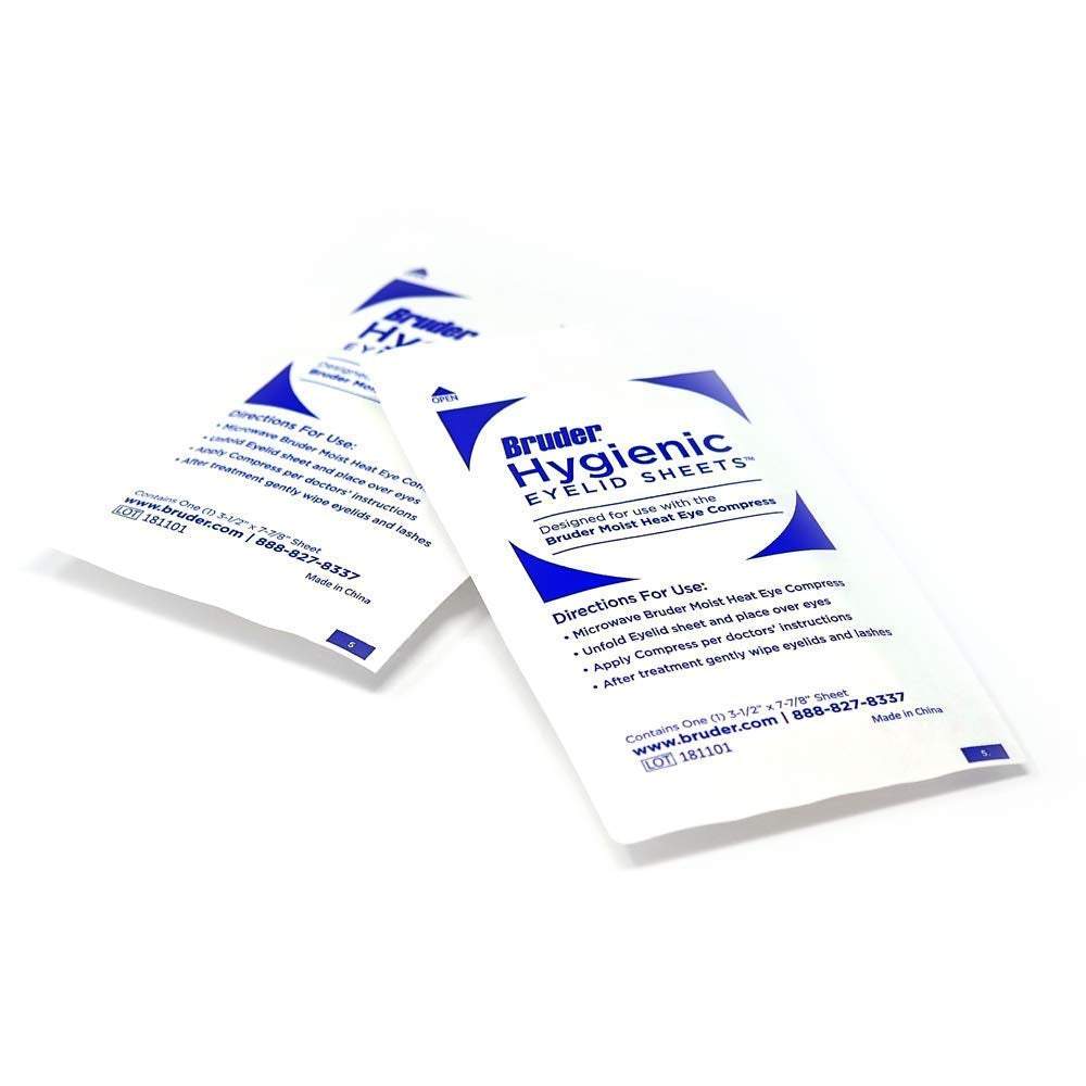 Hygienic Eyelid Micro Fine Sheets 35 Count | Individually Wrapped, Untreated
