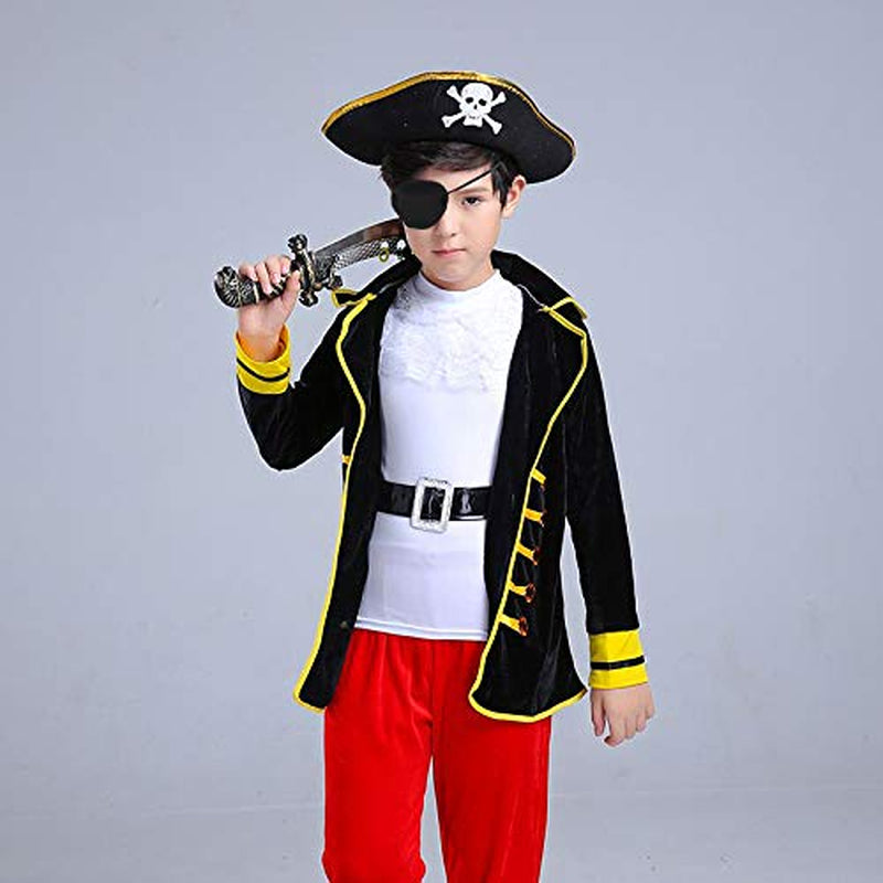 Eye Patch for Adults – Soft Black Eyepatch for Pirate Costume, Cosplay, Halloween, Adjustable Eye Patches for Dress Up