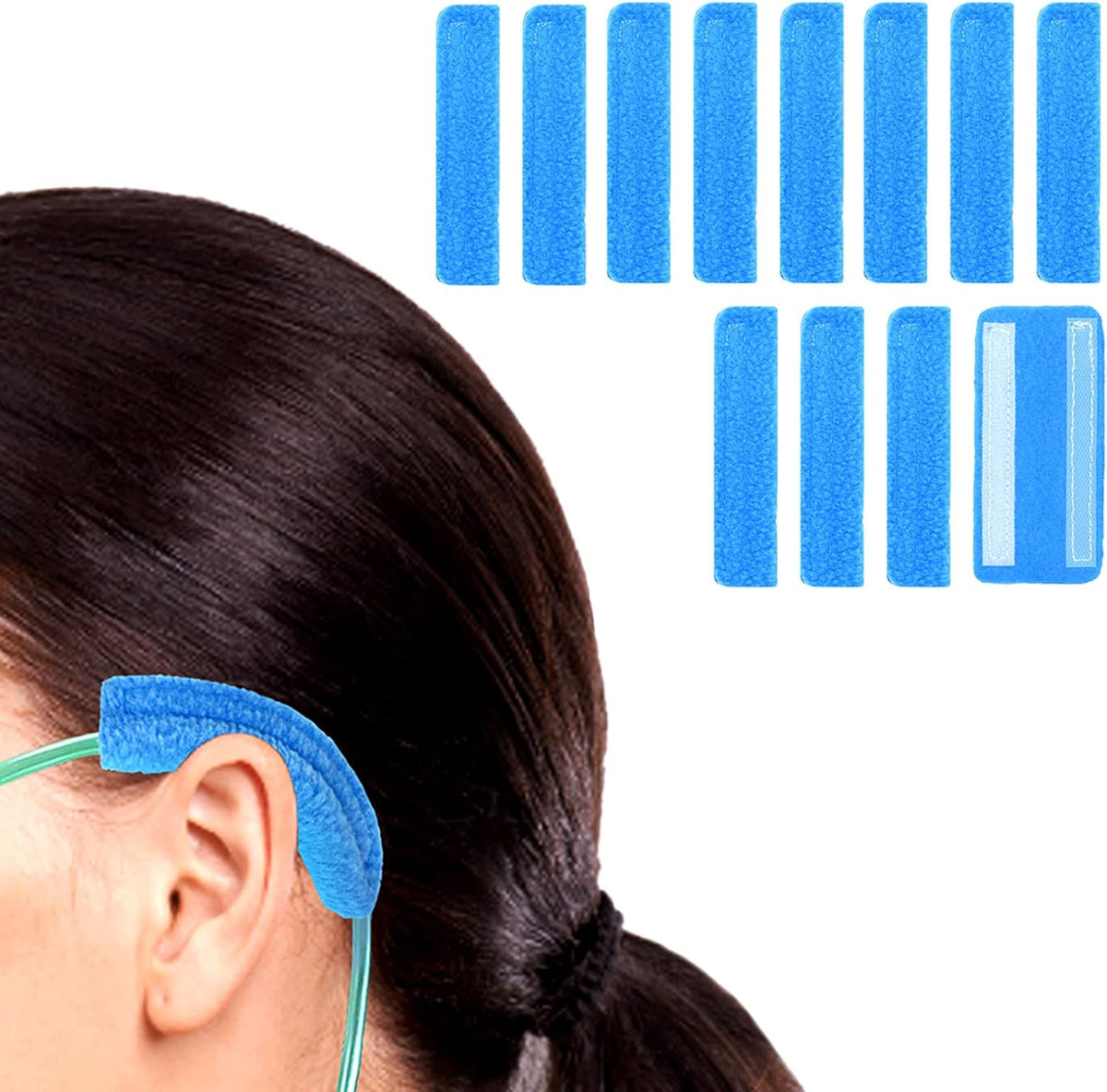 12 Pack Nasal Cannula Ear Cushions Oxygen Cannula Face Soft Cover for Oxygen Use