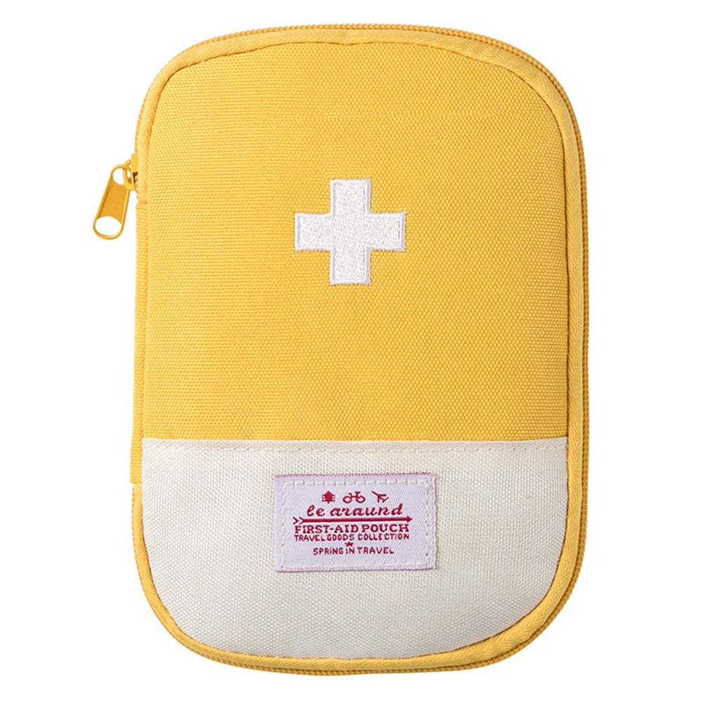 Mini First Aid Bag Empty Small Emergency Medicine Storage Bag First Aid Kit Bag for Outdoor Camping Hiking Home Travel Emergency