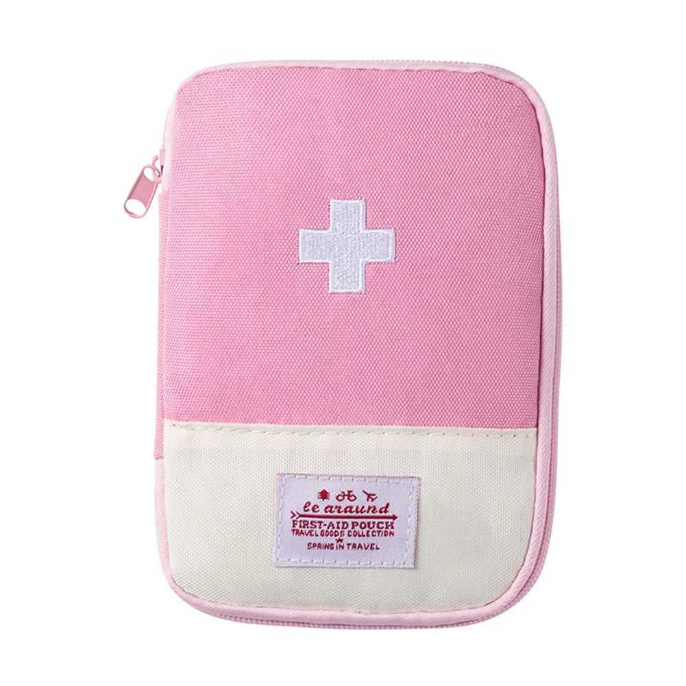 Mini First Aid Bag Empty Small Emergency Medicine Storage Bag First Aid Kit Bag for Outdoor Camping Hiking Home Travel Emergency