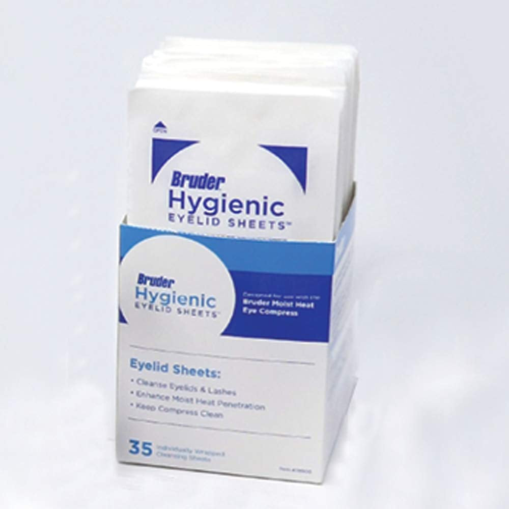 Hygienic Eyelid Micro Fine Sheets 35 Count | Individually Wrapped, Untreated