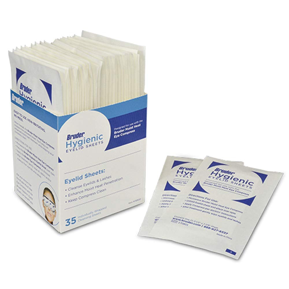 Hygienic Eyelid Micro Fine Sheets 35 Count | Individually Wrapped, Untreated